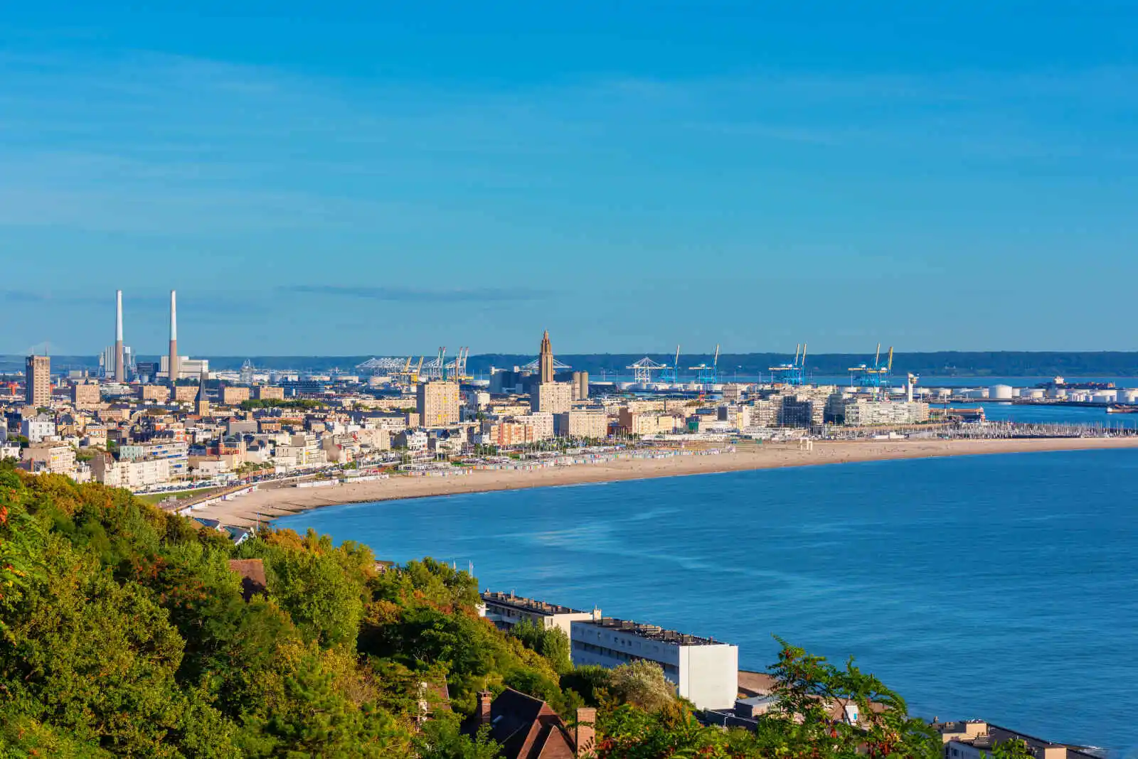 Vue sur Le Havre, Normandie, France