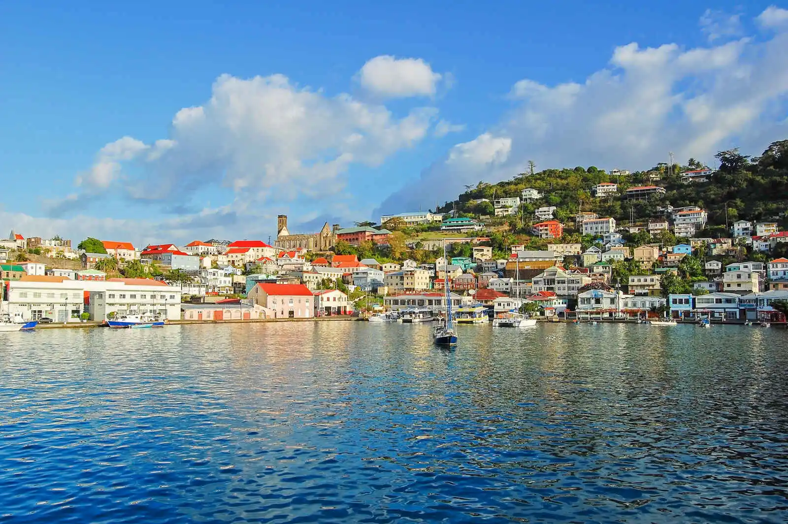 Saint-Geroges, capitale de l'île de Grenade, Antilles, Caraïbes