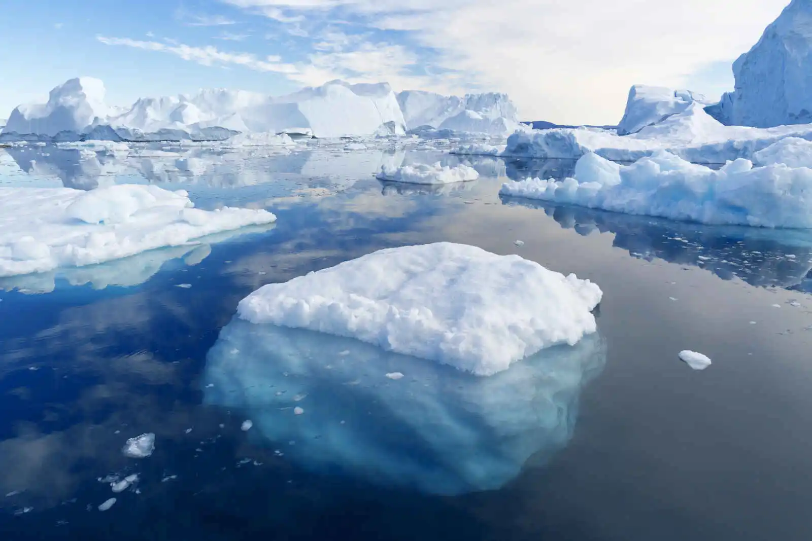 Glacier et icebergs, Groenland