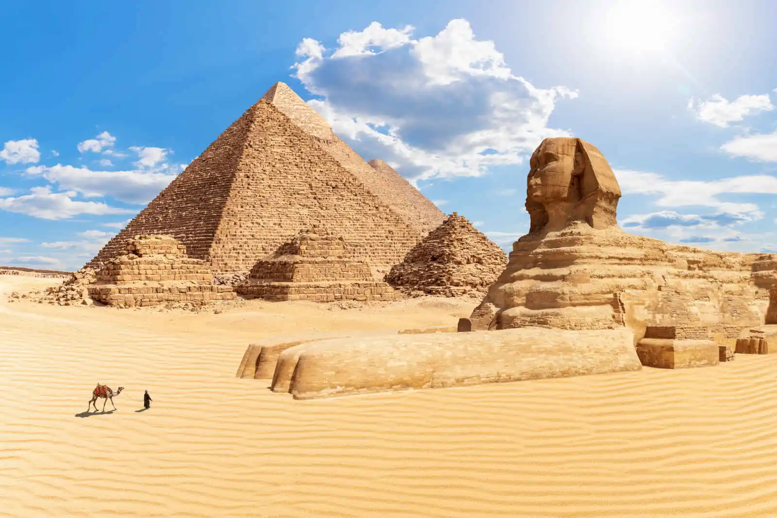 Les Pyramides et le Sphinx, Plateau de Gizeh, Egypte