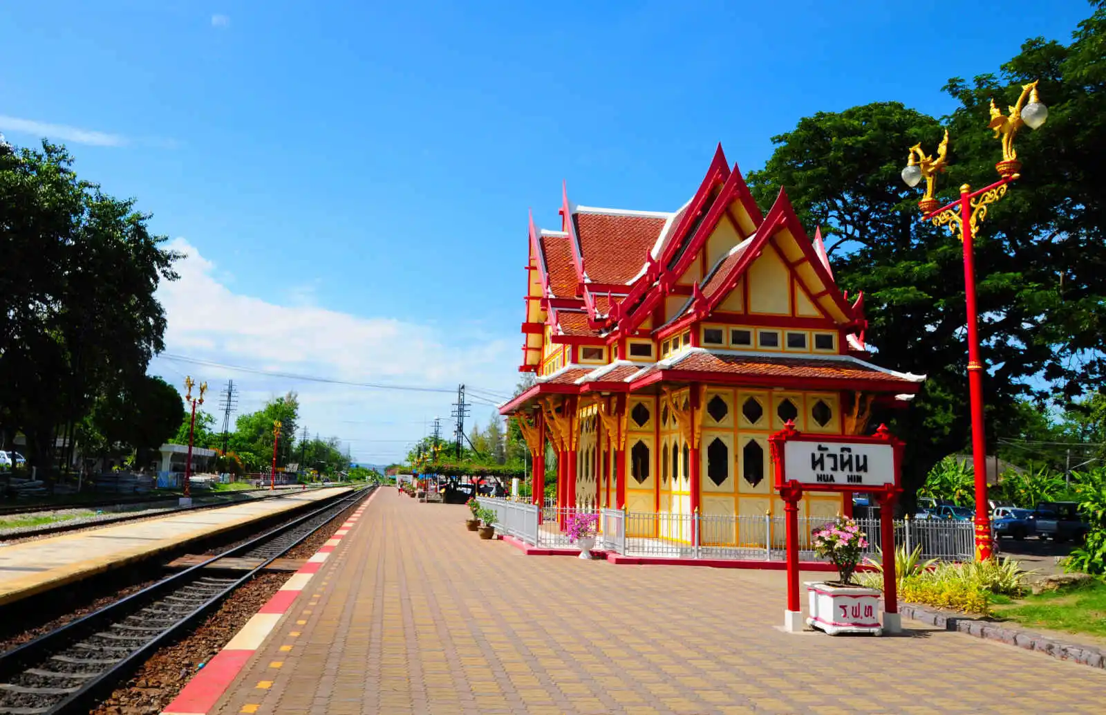Gare ferroviaire, Hua Hin, Thailande