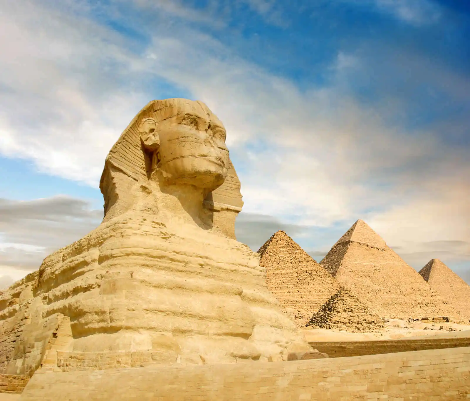 Sphinx et les pyramides de Guizeh, Le Caire, Egypte