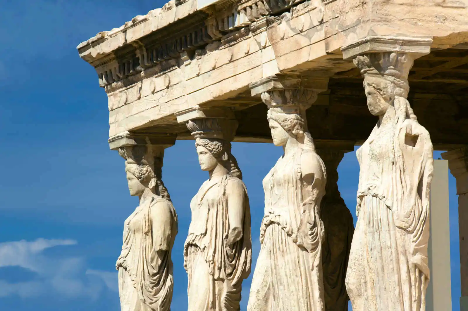 Caryatides, Acropole d'Athènes, Grèce