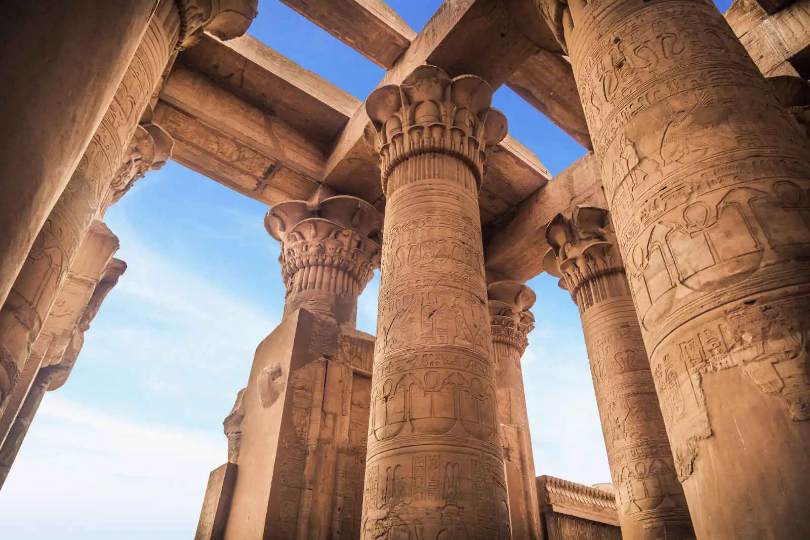 Colonnades de Kom Ombo, Egypte