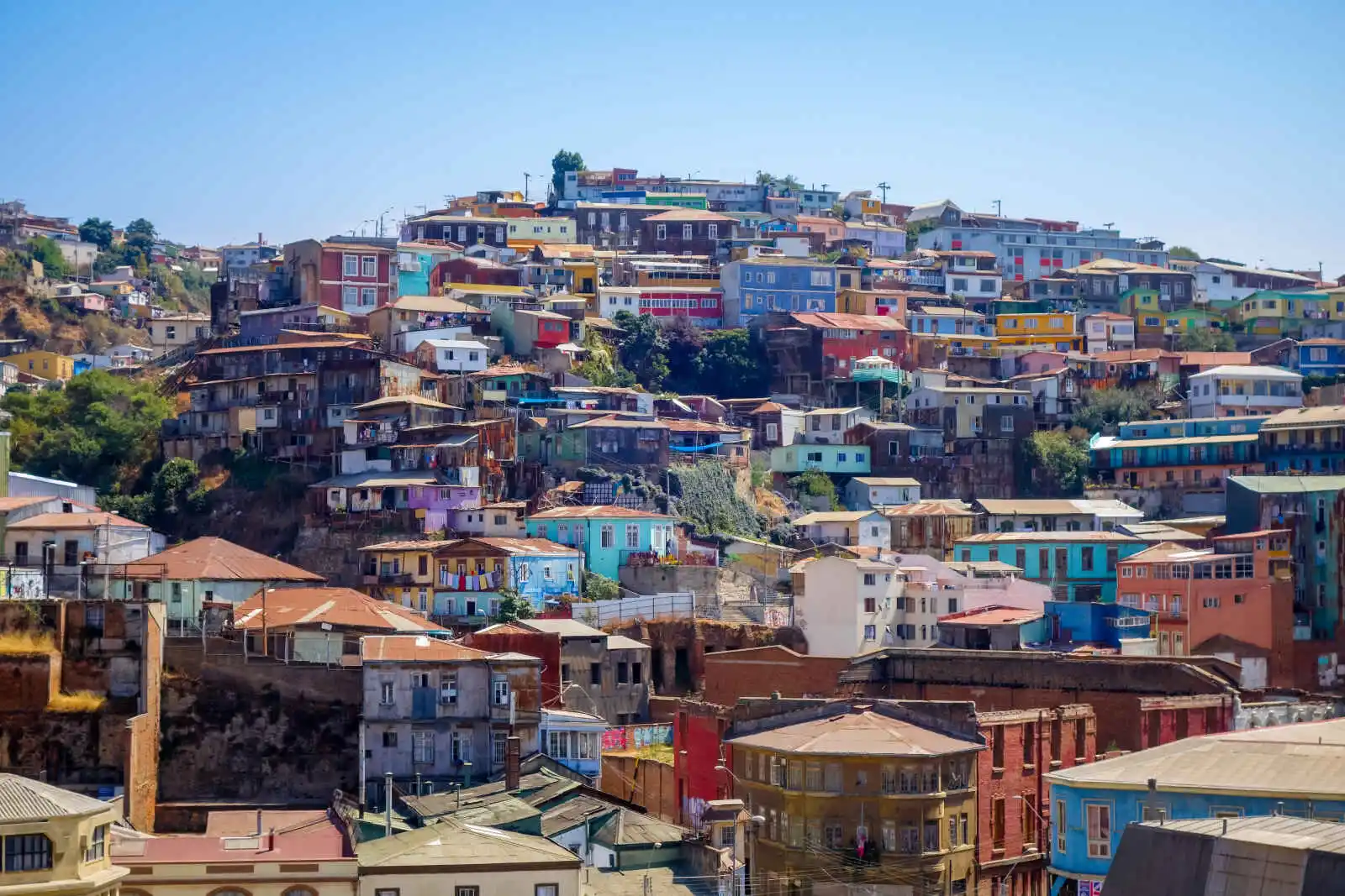 Maisons colorées, Valparaíso
