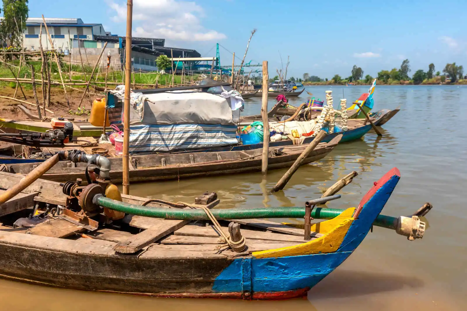 Canal près de Tan Chau, Viêtnam