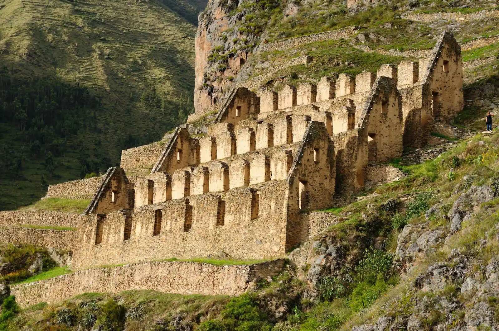 Ruines de la forteresse Ollantaytombo, Vallée Sacrée des Incas, Urubamba
