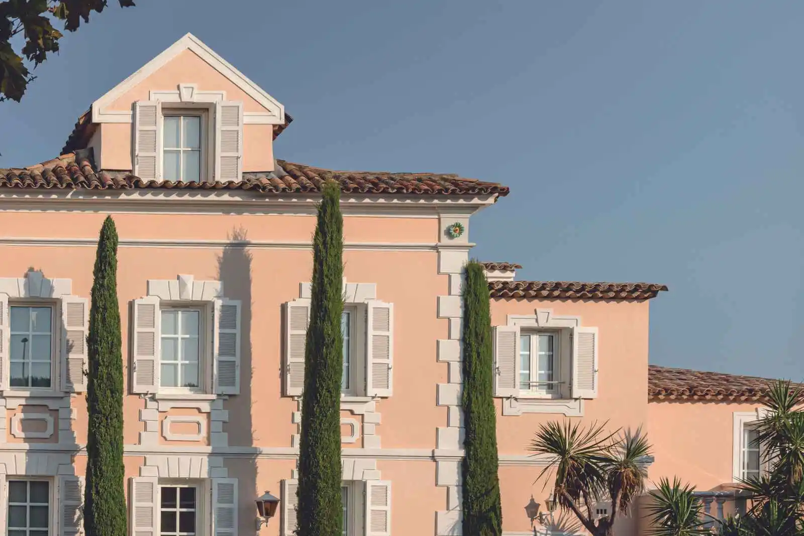 Façade de l'hôtel, Cheval Blanc St-Tropez