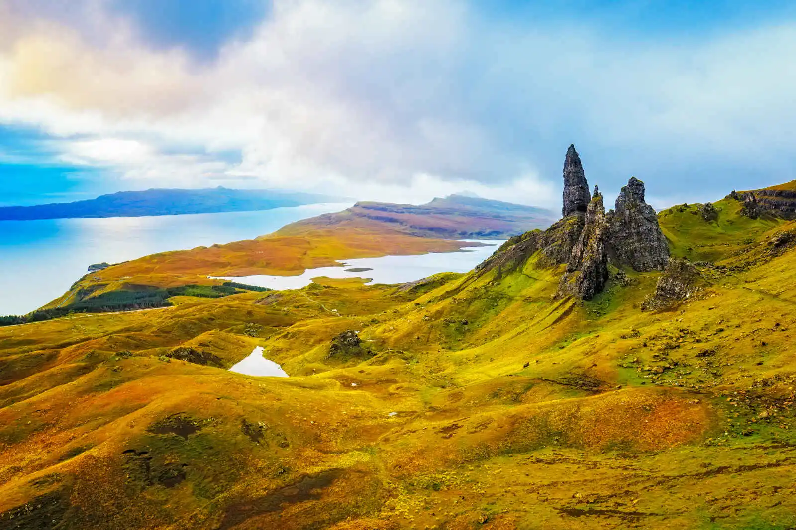 Old Man of Storr, île de Skye, Écosse, Royaume-Uni