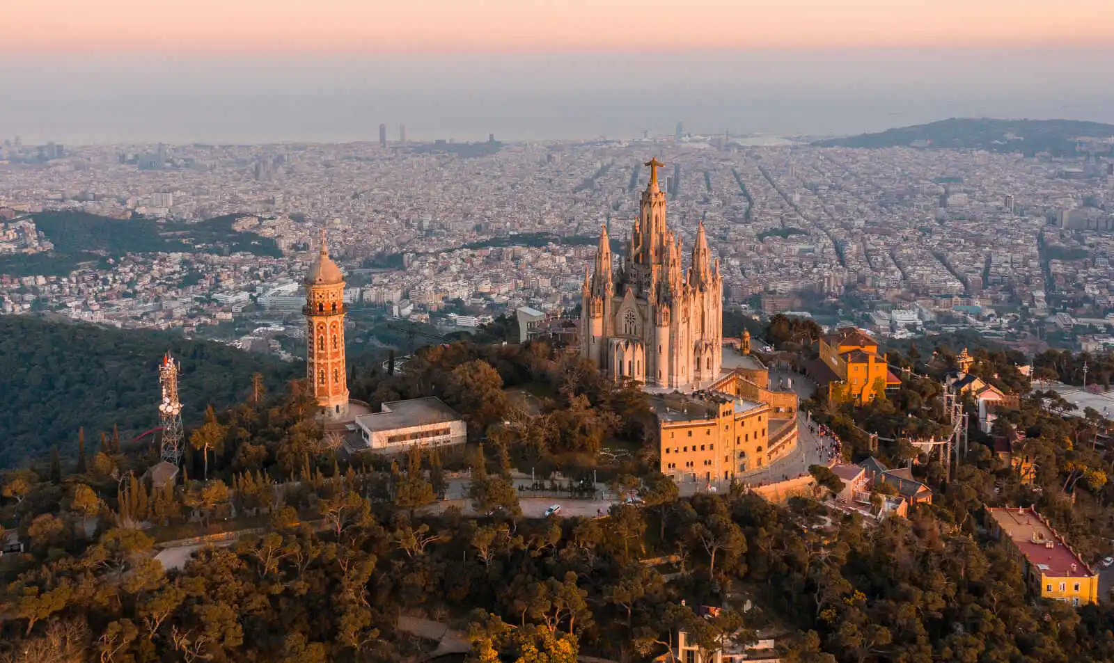 Vue aérienne, Barcelone, Catalogne, Espagne