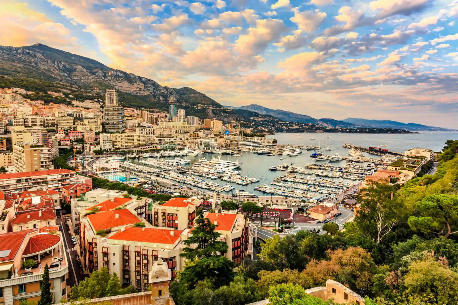 Vue sur le port de Monte-Carlo, Principauté de Monaco