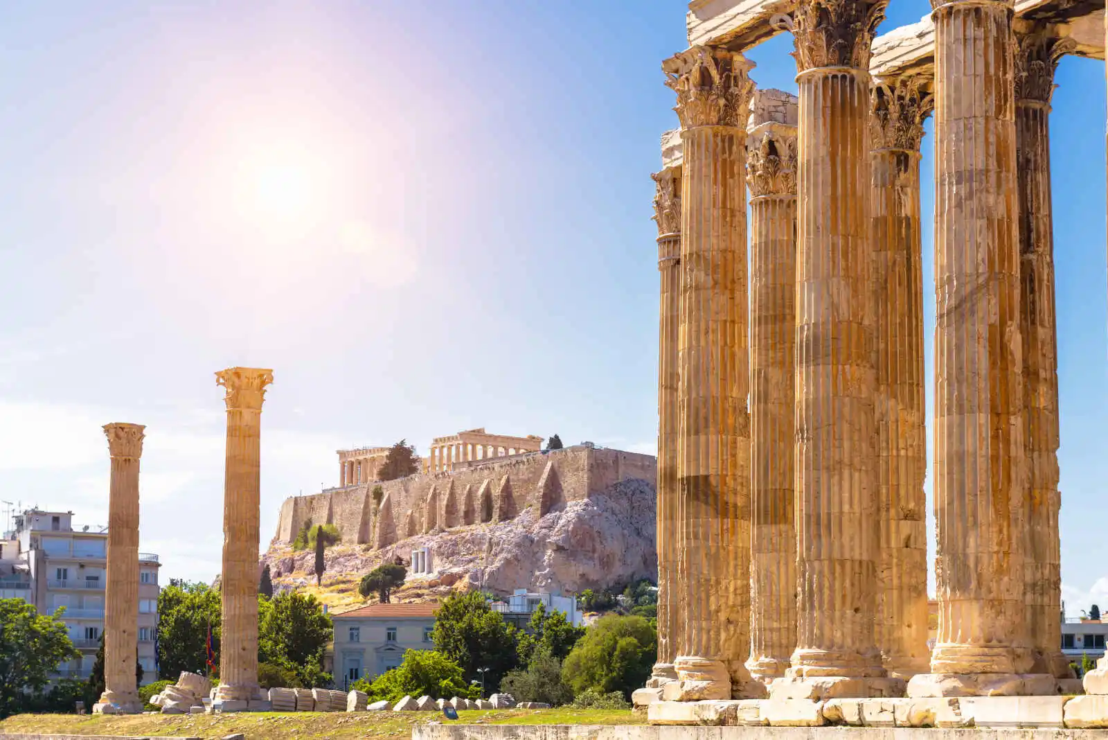Temple de Zeus, Acropole, Athènes, Grèce