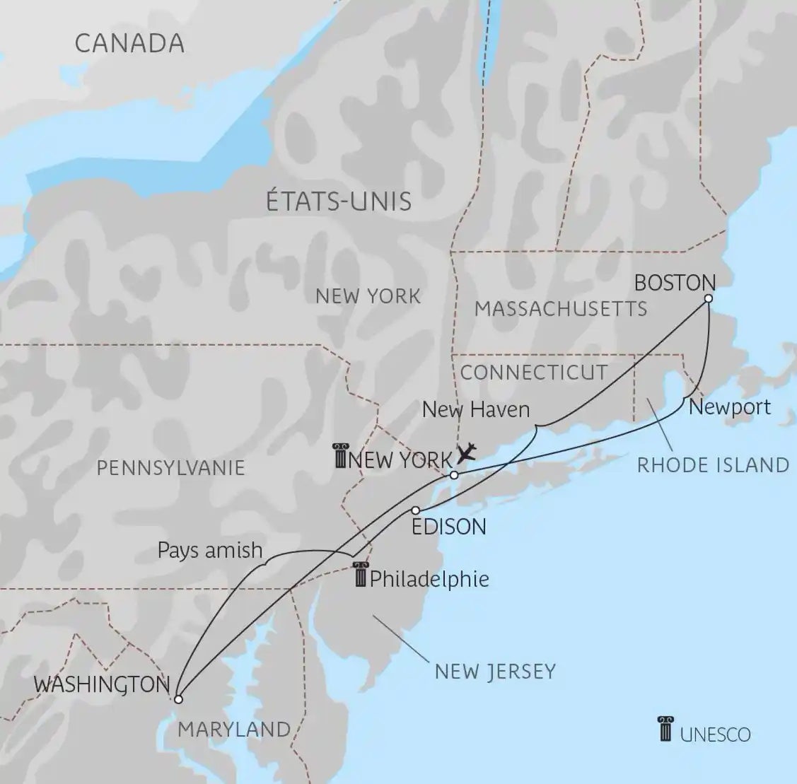Les capitales de l'Est + extension à New York - 16