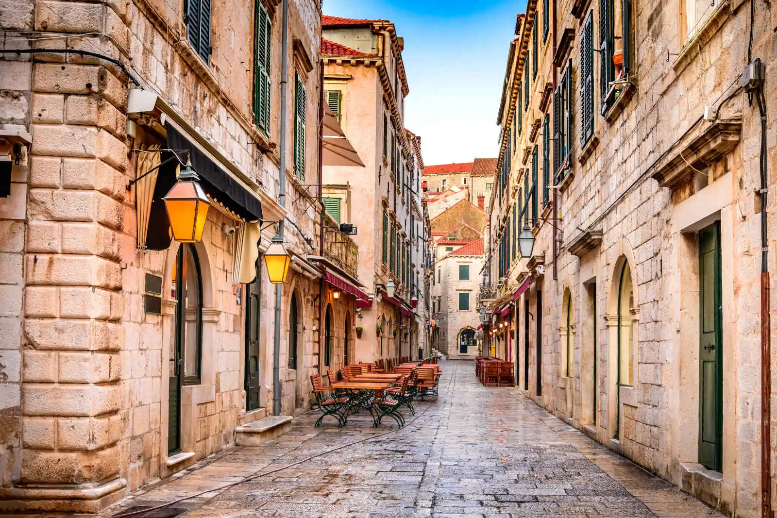 Rue médiévale, Dubrovnik, Croatie