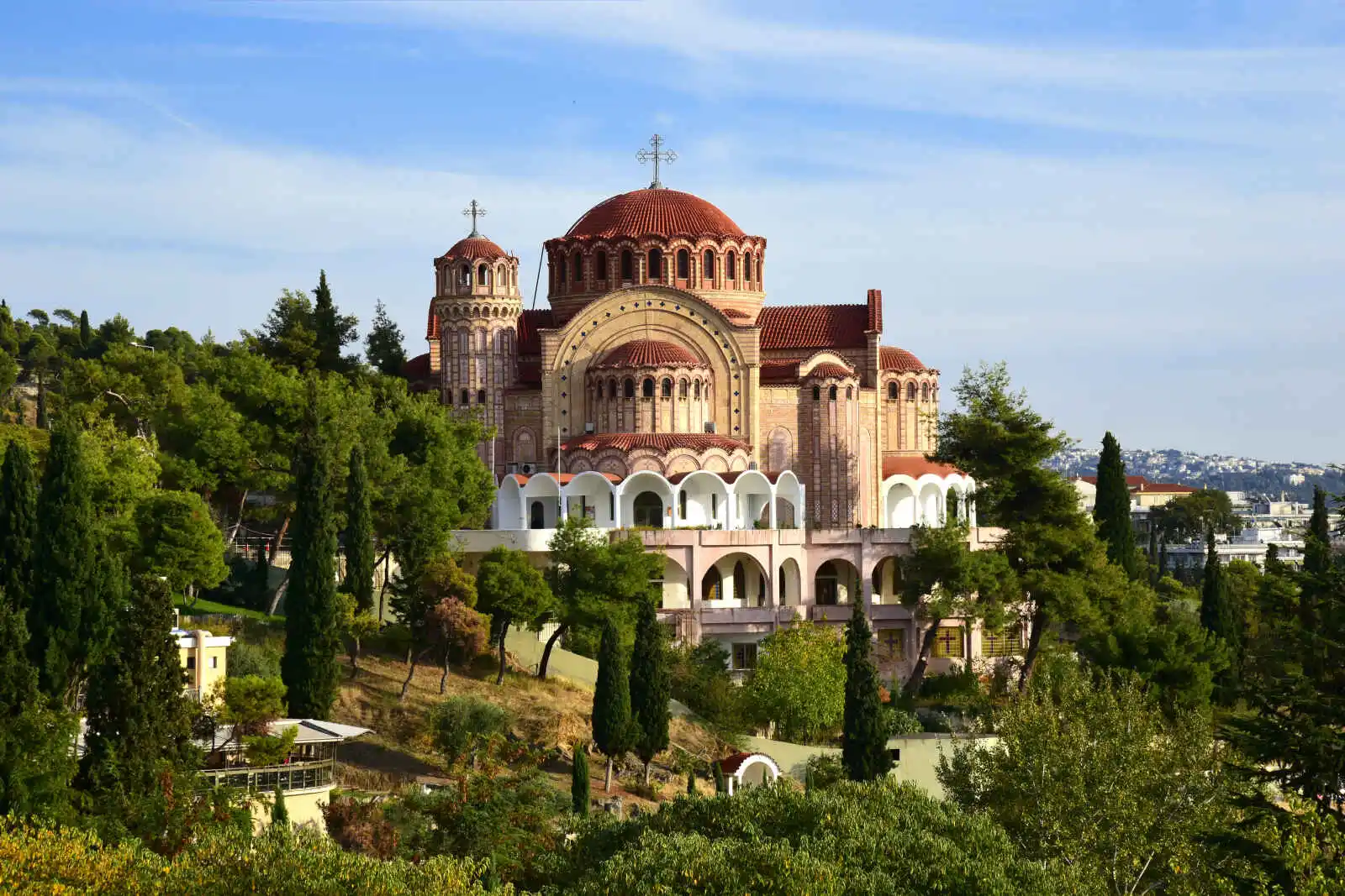 Vue sur l'église Saint-Paul, Thessalonique, Grèce