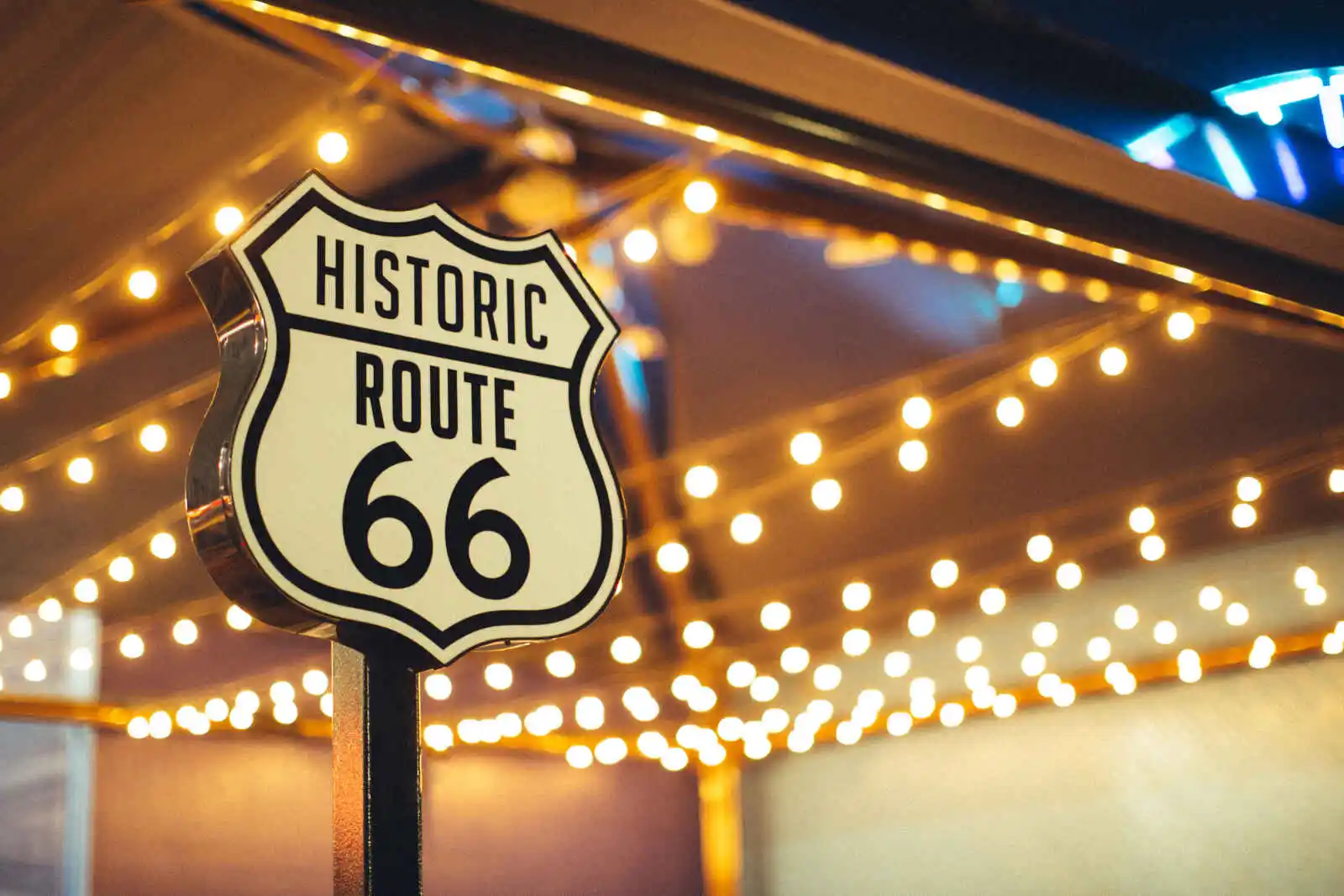 Panneau Historic Route 66,Californie, États-Unis