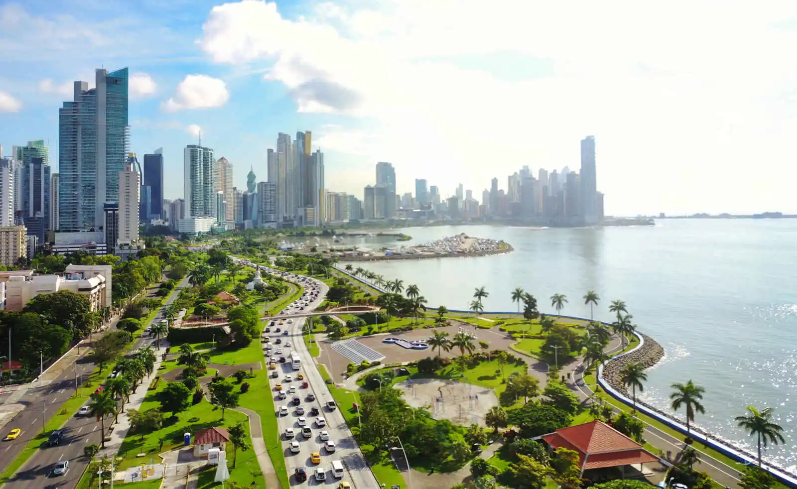 Vue aérienne de Panama City, Panama