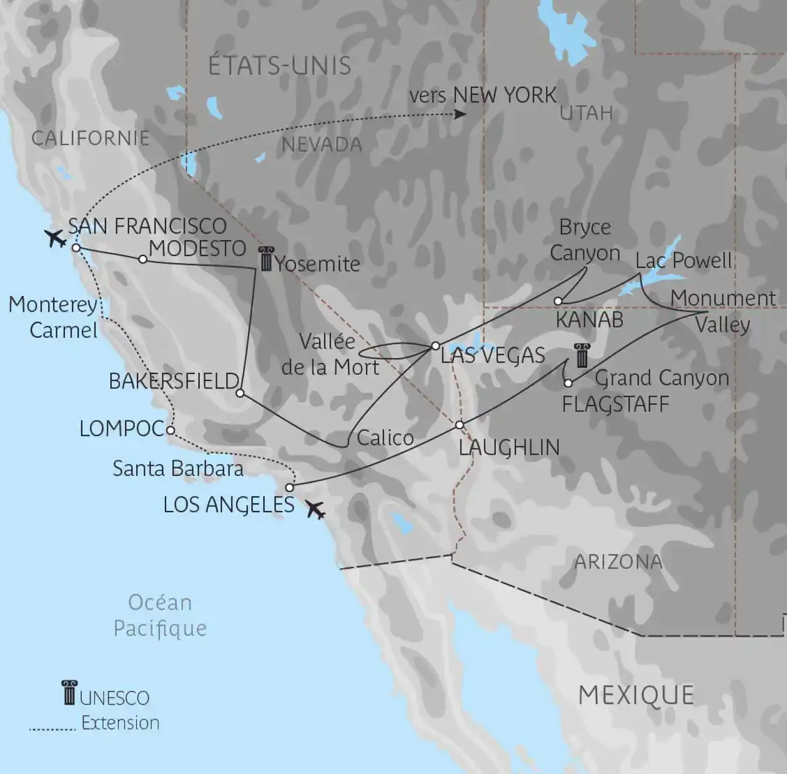 Etats-Unis - Ouest Américain - Circuit L'Essentiel de l'Ouest Américain et la Californie