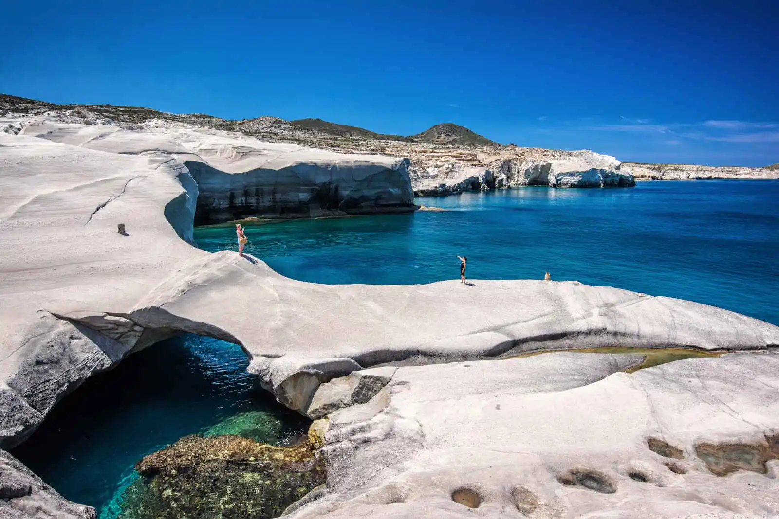 Plage de Sarakiniko, Milos, Cyclades, Grèce