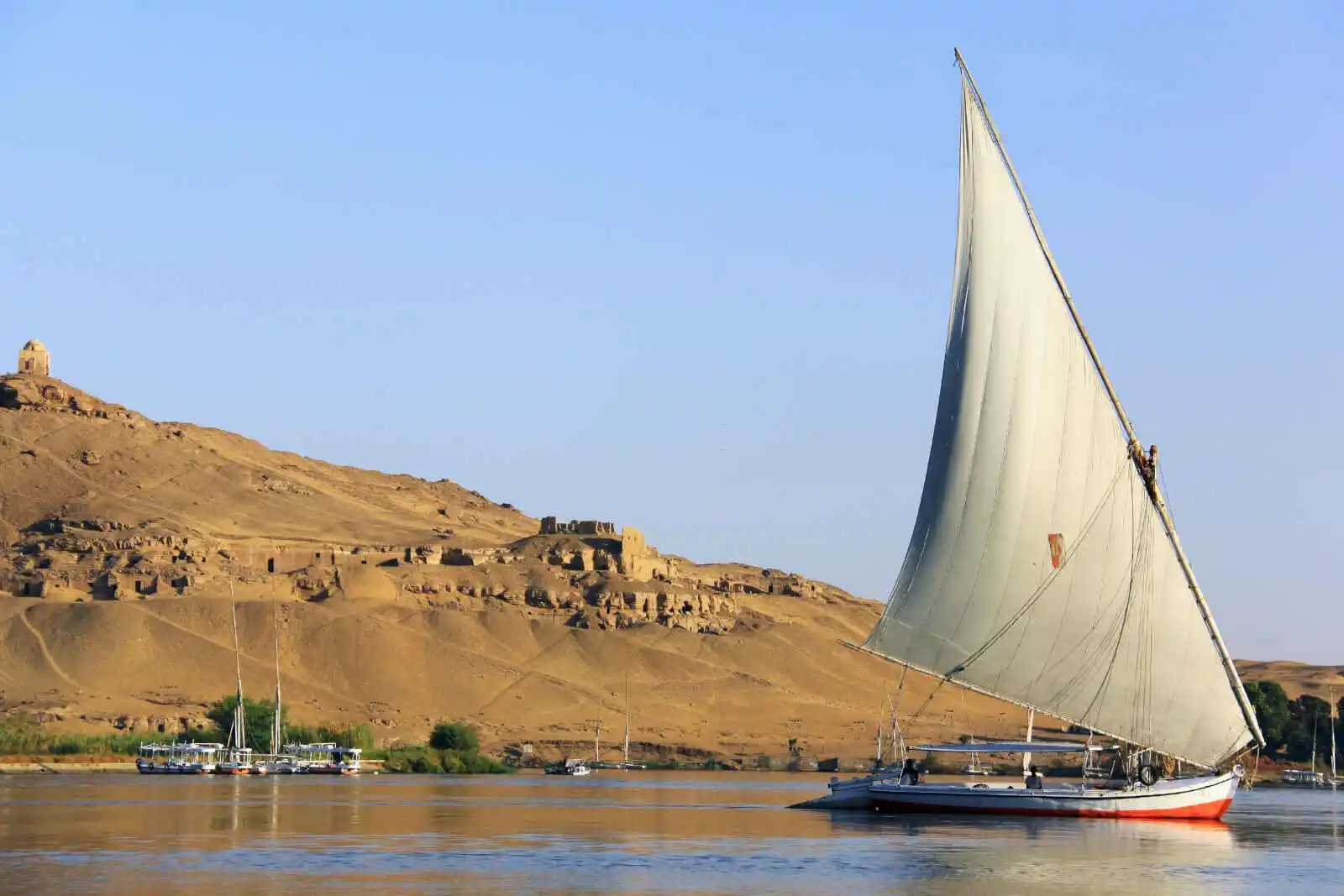 Felouque sur le Nil, Louxor, Egypte