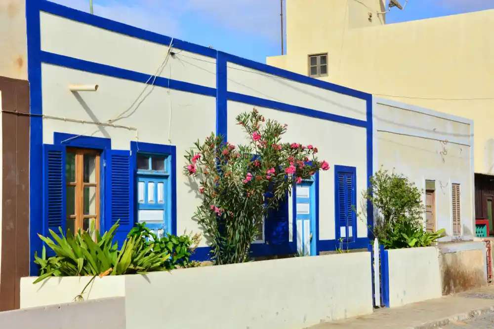 Maison, Palmeira, île de Sal, Cap-Vert