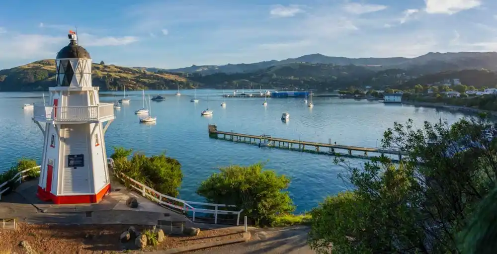 Akaroa, presqu'île Banks, Nouvelle-Zélande
