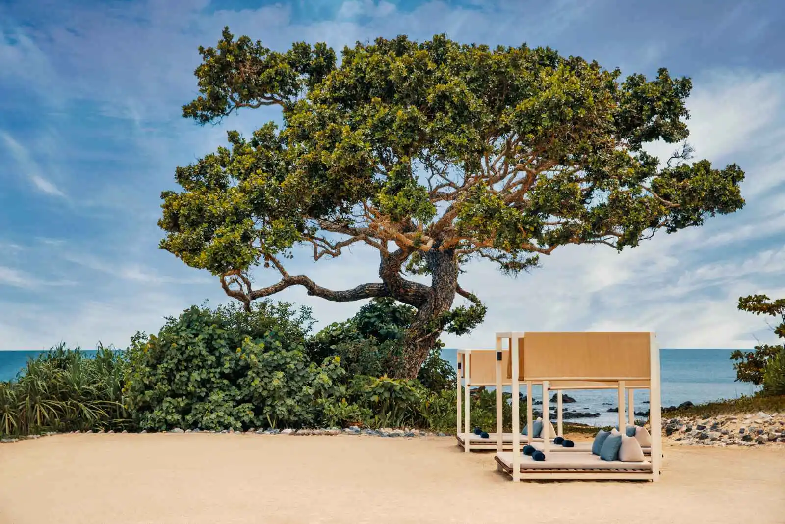 Terrasse du restaurant Ember Beach Club, One&Only Desaru Coast