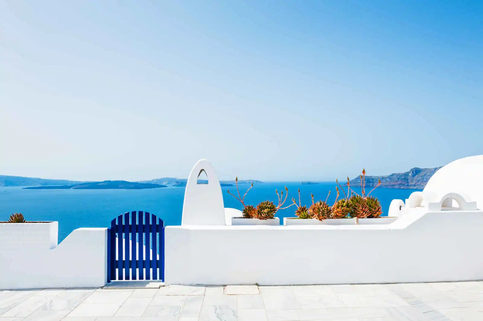 Architecture (blanc et bleu), Santorin