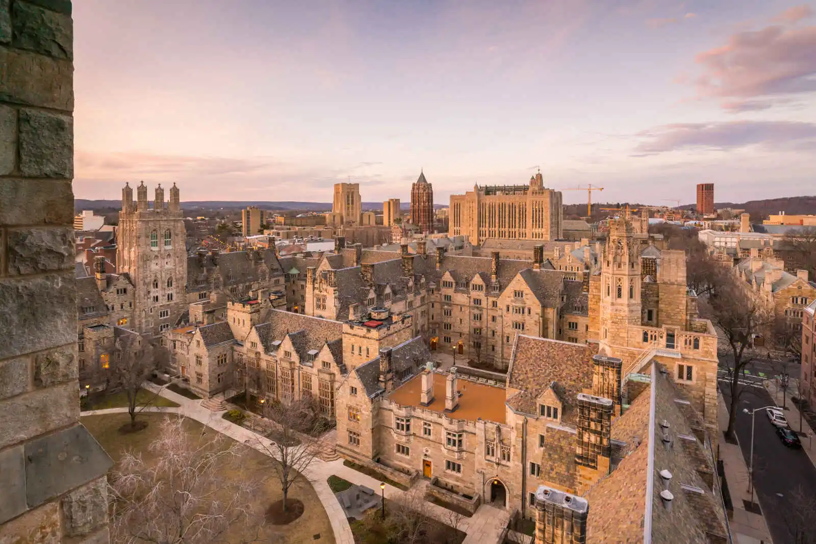 Campus de l'université de Yale, New Haven, Conneticut
