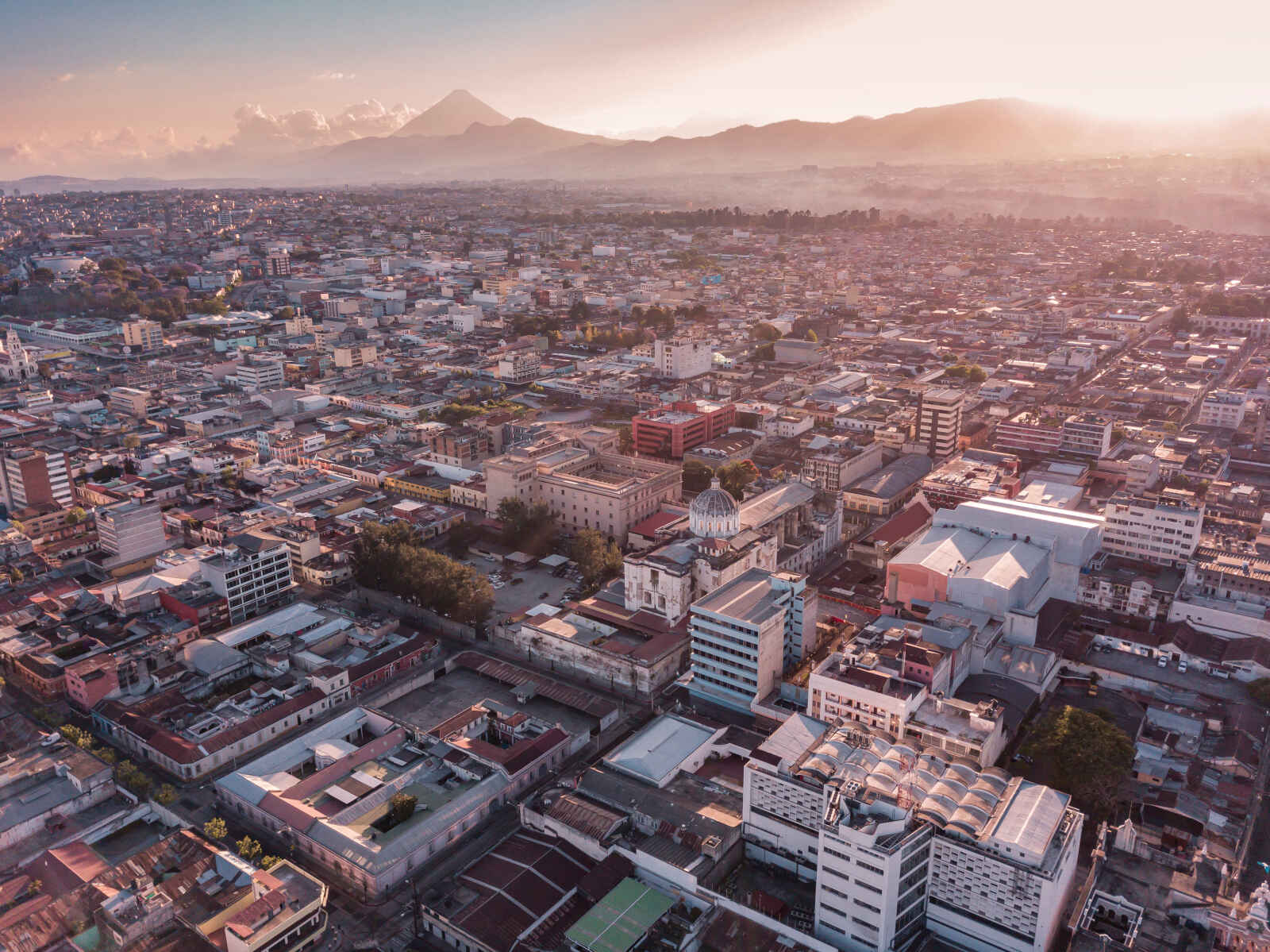 Vue aérienne de Guatemala City, Guatemala