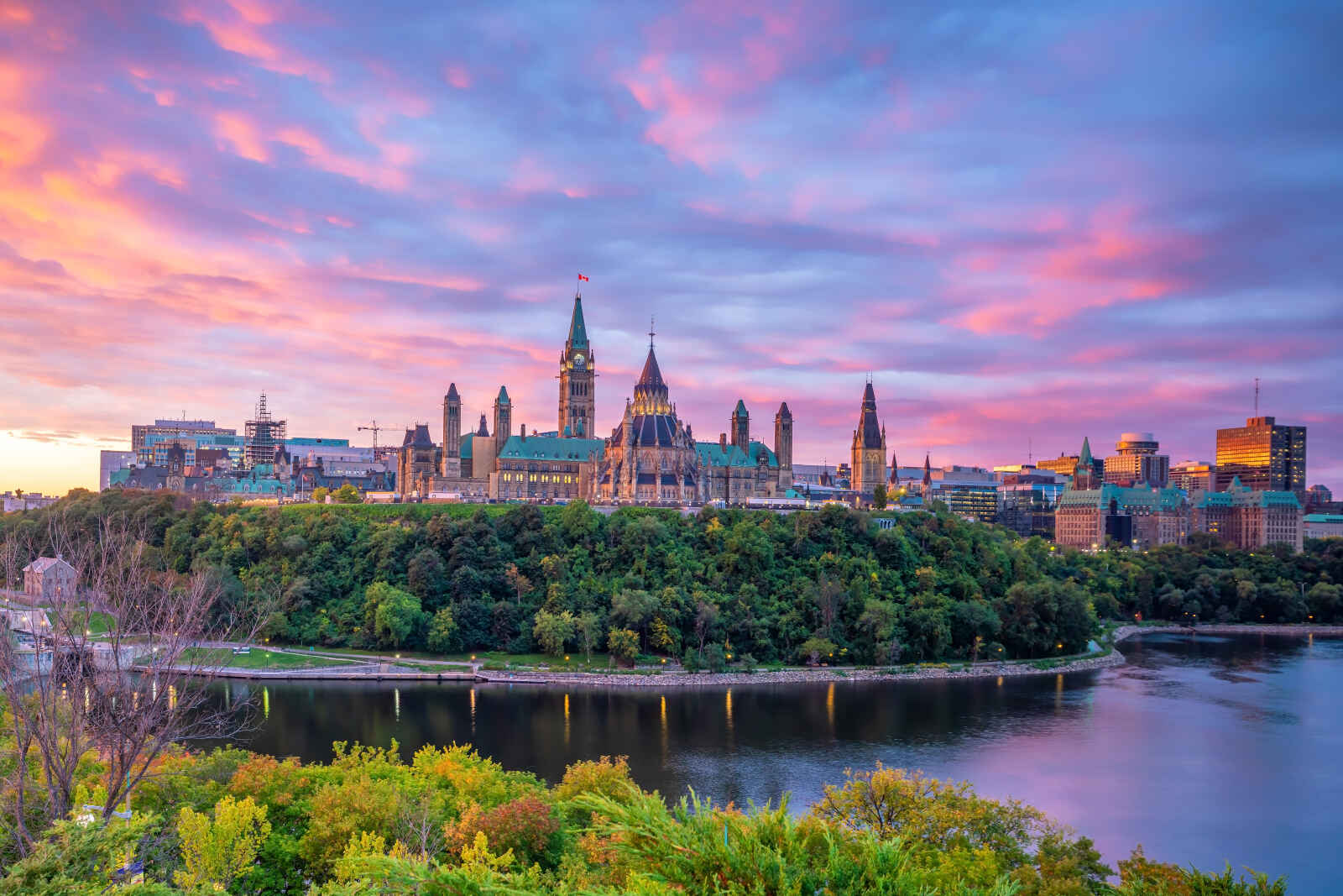 Colline du Parlement à Ottawa, Ontario, Canada