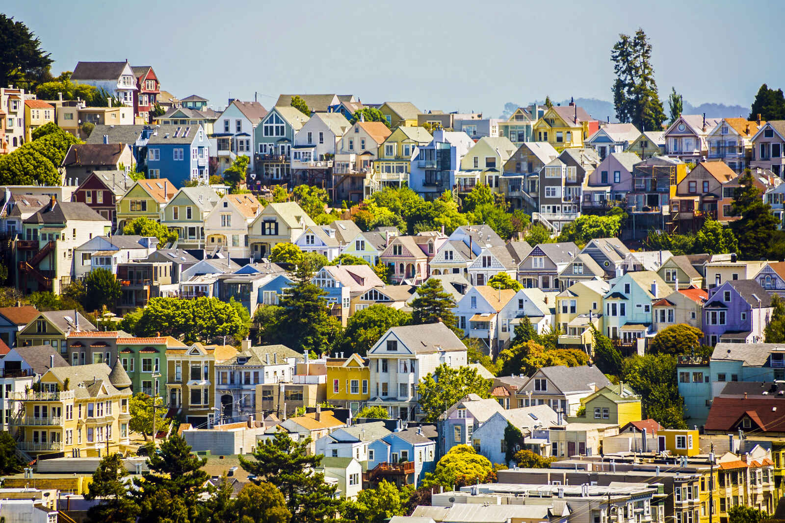 Maisons, San Francisco, Californie, États-Unis
